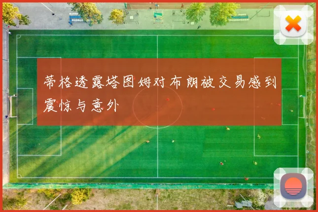 蒂格透露塔图姆对布朗被交易感到震惊与意外